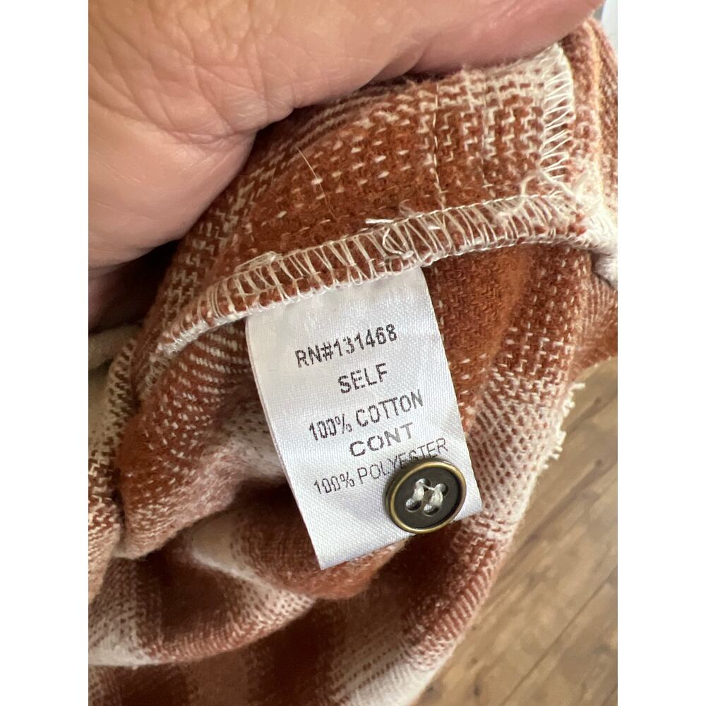 Fate size medium woven cotton button down jacket top - Picture 4 of 4